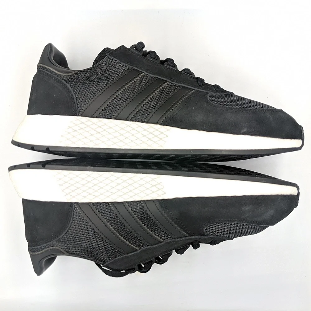 Adidas Originals Men's MarathonX5923 Running Sneakers Black and White - Picture 4 of 8